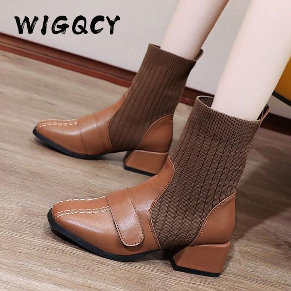 boots knitted elastic ankle women fashion warm slip-on autumn winter shoes hook loop casual party size 421, Black
boots knitted elastic ankle women fashion warm slip-on autumn winter shoes hook loop casual party size 421, Black