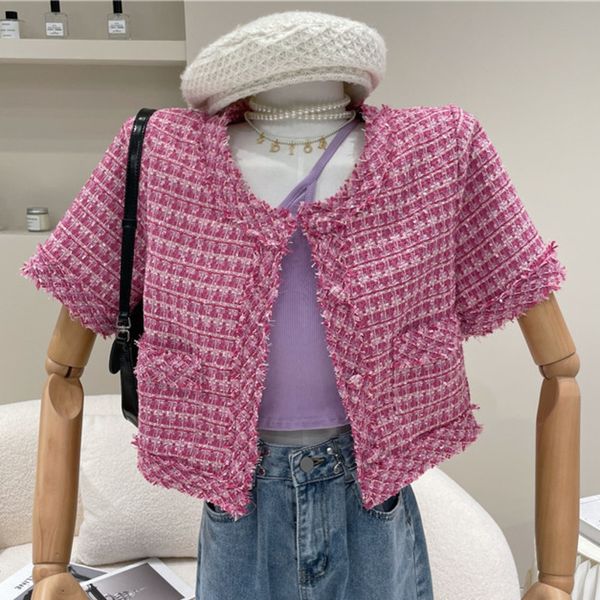 women's jackets vintage tweed summer jacket, short korean woman's jacket cut elegant wool, women's chaquettes upb9, Black;brown
women's jackets vintage tweed summer jacket, short korean woman's jacket cut elegant wool, women's chaquettes upb9, Black;brown