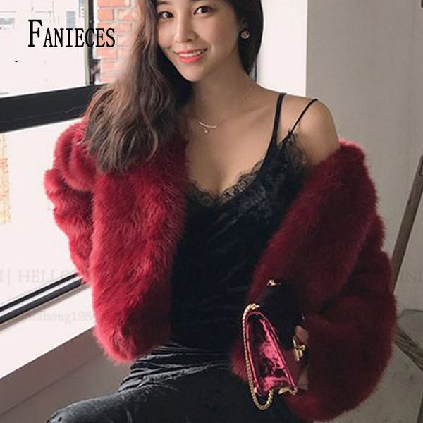 fashion winter women short jacket faux fur coat thicken warm long sleeve female slim imitation outwear chaquetas mujer 210520, Black
fashion winter women short jacket faux fur coat thicken warm long sleeve female slim imitation outwear chaquetas mujer 210520, Black
