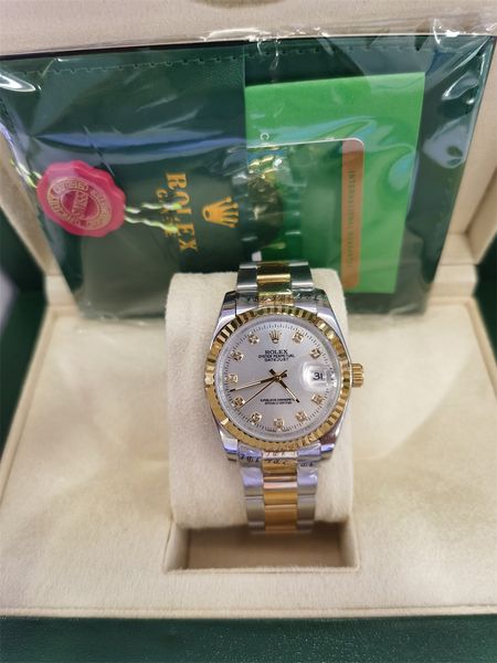 christmas gift swiss automatic watches original box certificate 41mm 36mm mens woman18kt gold president silver diamond dial 118238 sant, Slivery;brown
christmas gift swiss automatic watches original box certificate 41mm 36mm mens woman18kt gold president silver diamond dial 118238 sant, Slivery;brown