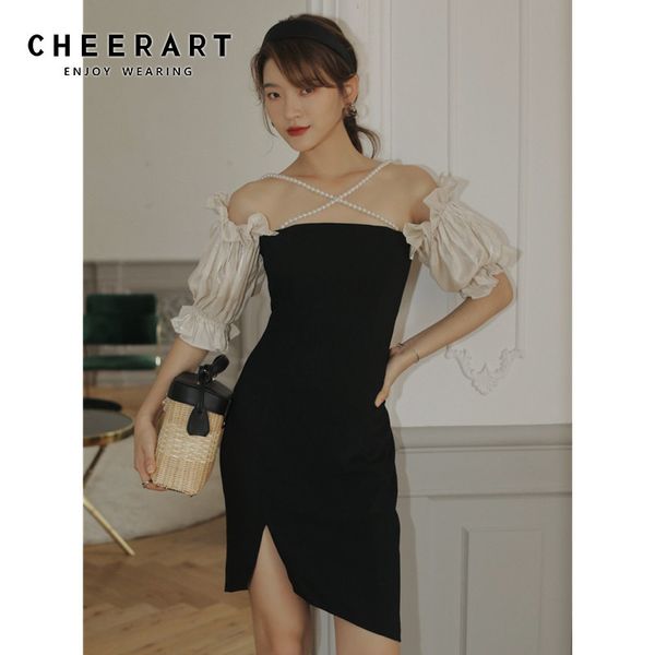 beading strapless bodycon elegant dress women lantern sleeve summer black ladies tube korean fashion clothing 210427, Black;gray
beading strapless bodycon elegant dress women lantern sleeve summer black ladies tube korean fashion clothing 210427, Black;gray