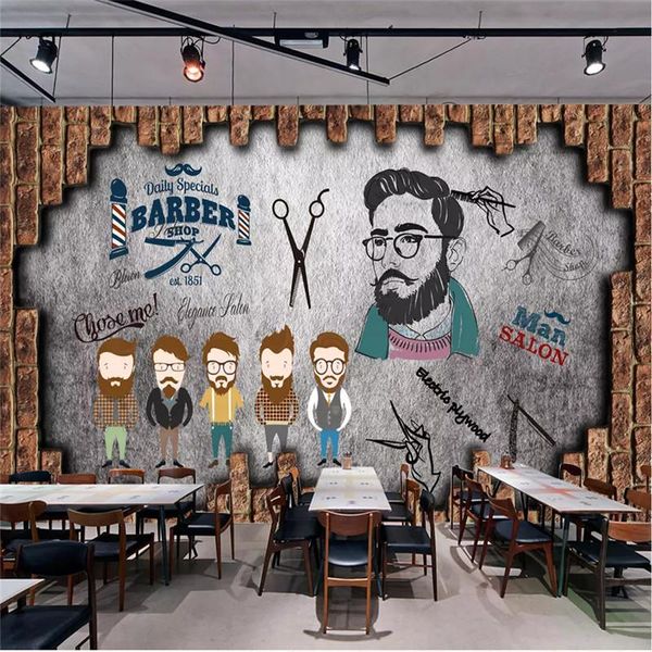 wallpapers retro nostalgic barber shop hair salon wall paper cut store industrial decor background mural wallpaper papel de parede 3d
wallpapers retro nostalgic barber shop hair salon wall paper cut store industrial decor background mural wallpaper papel de parede 3d