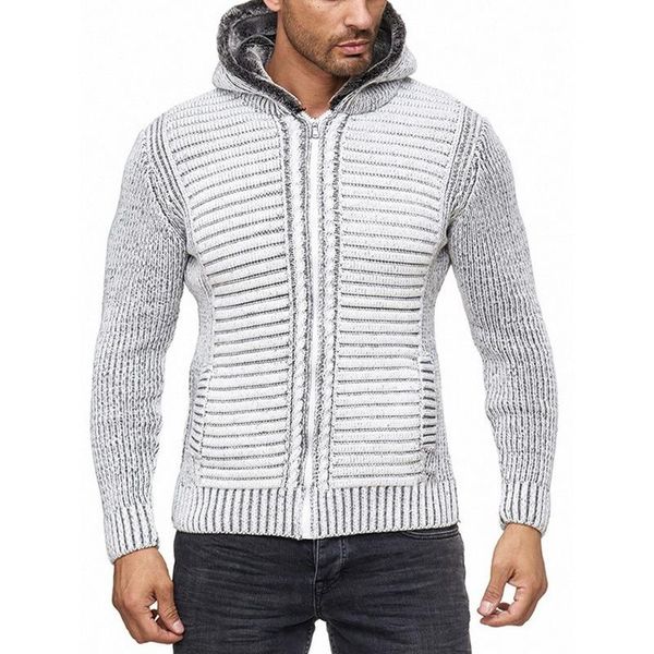 men's sweaters autumn male casual slim fit hooded jumper winter men fashion cardigan sweater warm knitting clothes 2021, White;black
men's sweaters autumn male casual slim fit hooded jumper winter men fashion cardigan sweater warm knitting clothes 2021, White;black