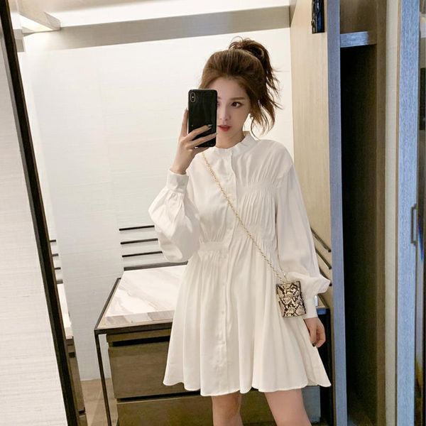 casual dresses dress women long sleeve stand-collar pleated a-line single-breasted chic elegant solid harajuku students womens vestidos, Black;gray
casual dresses dress women long sleeve stand-collar pleated a-line single-breasted chic elegant solid harajuku students womens vestidos, Black;gray