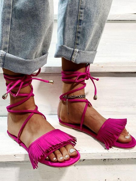 gladiator women flat sandals cross strap thong lace up shoes woman vintage tassel rome summer beach women's, Black
gladiator women flat sandals cross strap thong lace up shoes woman vintage tassel rome summer beach women's, Black