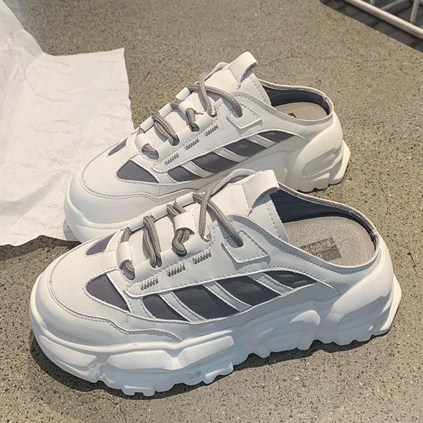 slippers hight quality 2021 summer baotou dad half female net infrared wear high-heeled thick bottom lazy no heel sneakers, Black
slippers hight quality 2021 summer baotou dad half female net infrared wear high-heeled thick bottom lazy no heel sneakers, Black