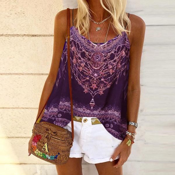 women's tanks & camis 2021 speed to sell the style summer loose printed fashion small condole female vest belt unlined upper garme, White
women's tanks & camis 2021 speed to sell the style summer loose printed fashion small condole female vest belt unlined upper garme, White