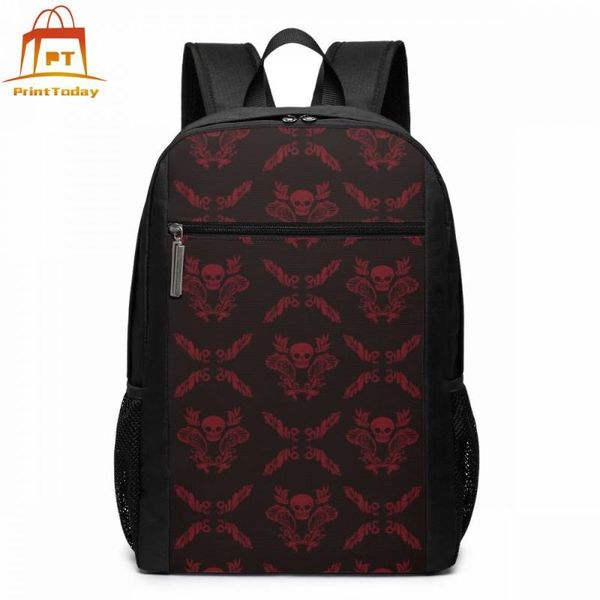 backpack pp bones rivet double shoulder backpacks multi purpose trend bag
