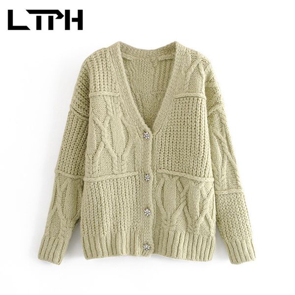 knitted long sleeve cardigan sweaters simple solid single breasted fake diamond buttons women sweater spring autumn 210427, White
knitted long sleeve cardigan sweaters simple solid single breasted fake diamond buttons women sweater spring autumn 210427, White