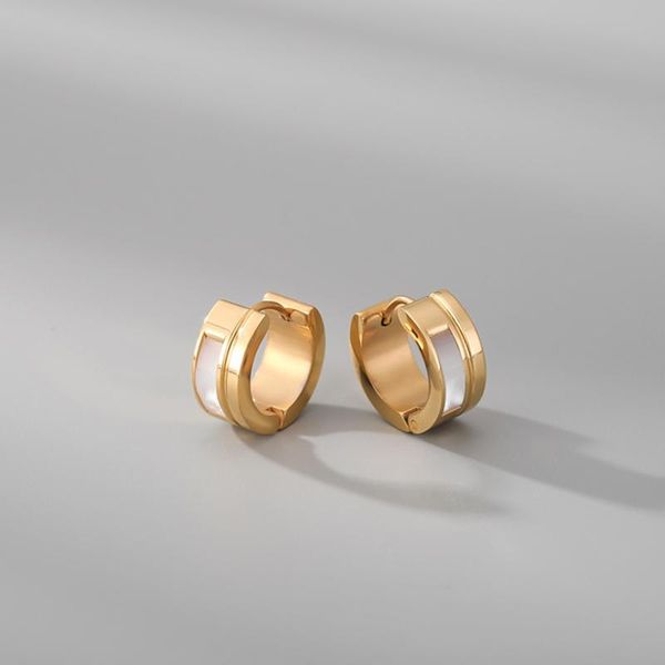 hoop & huggie 1 pair small earrings stainless steel circle round for women ear ring bone buckle jewelry 2021, Golden;silver
hoop & huggie 1 pair small earrings stainless steel circle round for women ear ring bone buckle jewelry 2021, Golden;silver