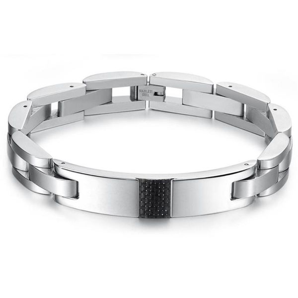 personalized stainless steel silver color bangle bracelet men fashion trendy simple charm bracelets jewelry gift link, chain, Black
personalized stainless steel silver color bangle bracelet men fashion trendy simple charm bracelets jewelry gift link, chain, Black