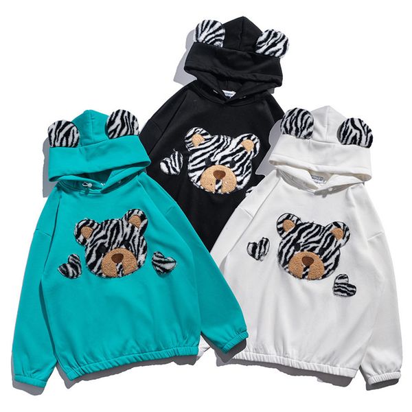 men's hoodies & sweatshirts women's hooded sweatshirt with bear ears, street clothes thick polar lining in winter, harajuku style,, Black
men's hoodies & sweatshirts women's hooded sweatshirt with bear ears, street clothes thick polar lining in winter, harajuku style,, Black