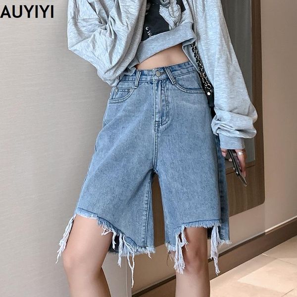 women's jeans ripped denim shorts women loose chic trendy summer thin section large size edge wide leg five-point pants auyiyi 4xl, Blue
women's jeans ripped denim shorts women loose chic trendy summer thin section large size edge wide leg five-point pants auyiyi 4xl, Blue
