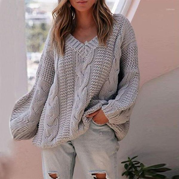 women pullover solid color sweater jumpers v-neck lantern sleeve casual loose streetwear women's sweaters, White;black
women pullover solid color sweater jumpers v-neck lantern sleeve casual loose streetwear women's sweaters, White;black