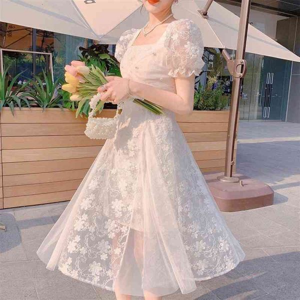 casual dresses summer white fairy women elegant french vintage lace sweet long chic sleeve princess party robes hhi0, Black;gray
casual dresses summer white fairy women elegant french vintage lace sweet long chic sleeve princess party robes hhi0, Black;gray