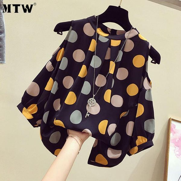 spring summer women chiffon blouses ladies short sleeve cold shoulder polka dot loose blouse shirts female plus size korean women's &, White
spring summer women chiffon blouses ladies short sleeve cold shoulder polka dot loose blouse shirts female plus size korean women's &, White
