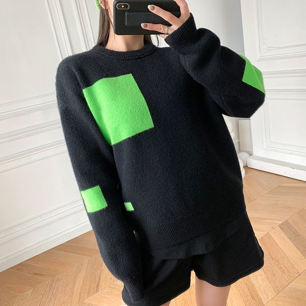 sweden yellow big smiley pullover wool sweaters mens and women acne thick knitted sweater autumn and winter casual round neck loose coat, Black
sweden yellow big smiley pullover wool sweaters mens and women acne thick knitted sweater autumn and winter casual round neck loose coat, Black