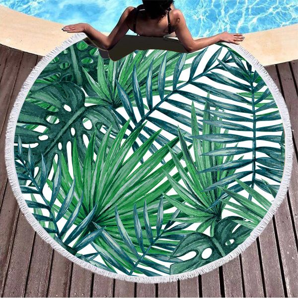 2021 summer 3d fashion seaside holiday round printed beach towel microfiber tassel cotton soft swimsuit cover up 150*150cm 650ging
2021 summer 3d fashion seaside holiday round printed beach towel microfiber tassel cotton soft swimsuit cover up 150*150cm 650ging