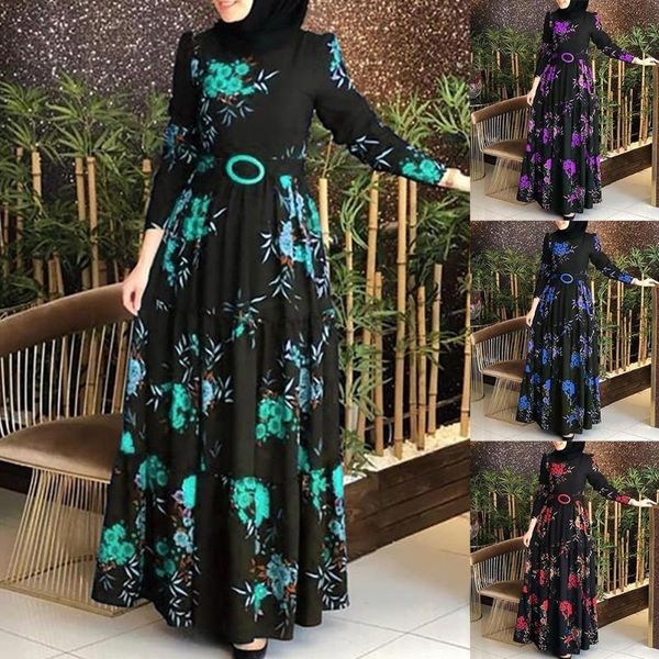 ethnic clothing long sleeve floral print women dress belt skirt maxi robe women's woman dresses, Red
ethnic clothing long sleeve floral print women dress belt skirt maxi robe women's woman dresses, Red