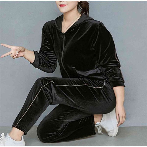 plus size soft lettered velvet womenpant tracksuits velour 2 piece set women zipper hoodies jogging pants homewear side stripe suits, White
plus size soft lettered velvet womenpant tracksuits velour 2 piece set women zipper hoodies jogging pants homewear side stripe suits, White