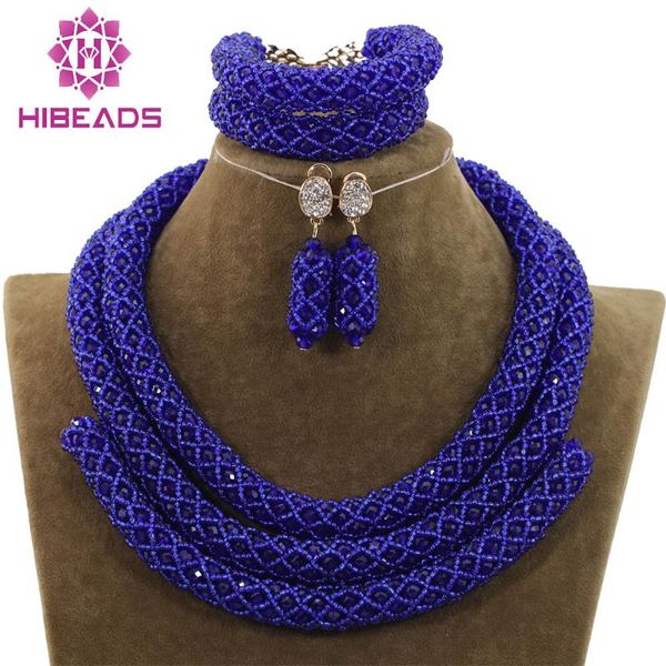 earrings & necklace beautiful royal blue jewelry sets african bead set for women vintage party qw1097, Silver
earrings & necklace beautiful royal blue jewelry sets african bead set for women vintage party qw1097, Silver
