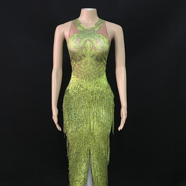 neon green fringes long dress big stretch one piece tassel dance outfit wear nightclub bar show evening birthday celebrate party decoration
neon green fringes long dress big stretch one piece tassel dance outfit wear nightclub bar show evening birthday celebrate party decoration
