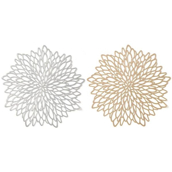 mats & pads 4 pcs pvc pad flower pattern color non-slip insulation table mat western style simple tableprotection (silve
mats & pads 4 pcs pvc pad flower pattern color non-slip insulation table mat western style simple tableprotection (silve