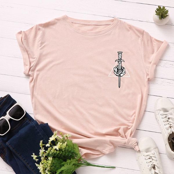 women's t-shirt female shirts for women harajuku t-shirts rose and sword print tee woman summer casual graphic t shirt, White
women's t-shirt female shirts for women harajuku t-shirts rose and sword print tee woman summer casual graphic t shirt, White
