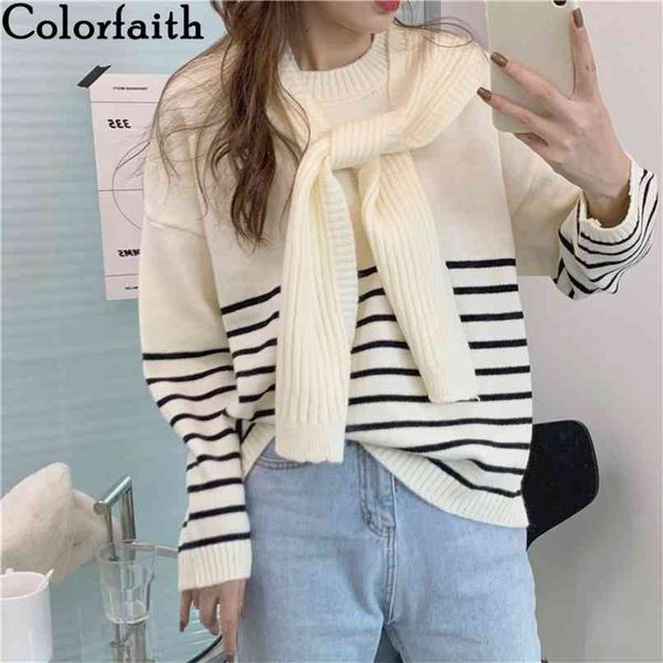 autumn winter women sweaters with shawl knitted oversize fashionable vintage striped pullovers sw9125 210427, White
autumn winter women sweaters with shawl knitted oversize fashionable vintage striped pullovers sw9125 210427, White