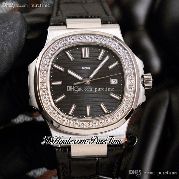 40mm 5711 cal a324 automatic mens watch round diamonds bezel black textured dial silver white stick markers leather strap watches 2022 puret, Slivery;brown
40mm 5711 cal a324 automatic mens watch round diamonds bezel black textured dial silver white stick markers leather strap watches 2022 puret, Slivery;brown