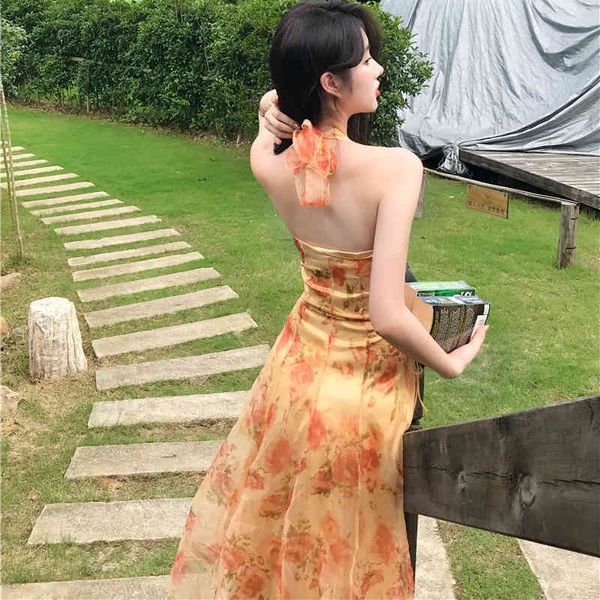 midi floral halter slip dress summer vintage painting flower backless casual party night vacation runway vestidos 210510, Black;gray
midi floral halter slip dress summer vintage painting flower backless casual party night vacation runway vestidos 210510, Black;gray