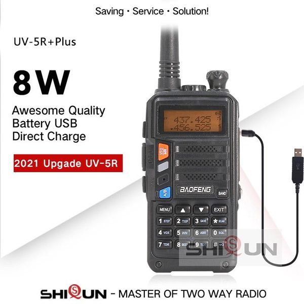 walkie talkie 2021 baofeng uv-5r+plus upgrade version same as 10 km transceiver 8w radio 10km dual band uhf vhf
walkie talkie 2021 baofeng uv-5r+plus upgrade version same as 10 km transceiver 8w radio 10km dual band uhf vhf