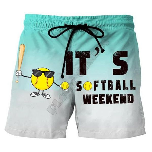 men's shorts plstar cosmos summer casual it's softball weekend 3d printed trousers for women men comfortable breathable 03, White;black
men's shorts plstar cosmos summer casual it's softball weekend 3d printed trousers for women men comfortable breathable 03, White;black
