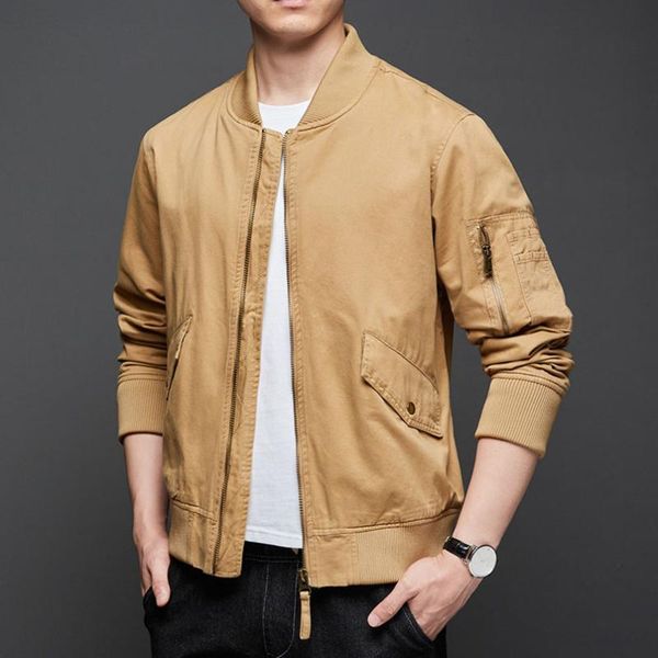 men's jackets autumn bomber jacket men air polit coat fashion brand cotton quilted long sleeve outerwear mens cargo clothing 2021, Black;brown
men's jackets autumn bomber jacket men air polit coat fashion brand cotton quilted long sleeve outerwear mens cargo clothing 2021, Black;brown