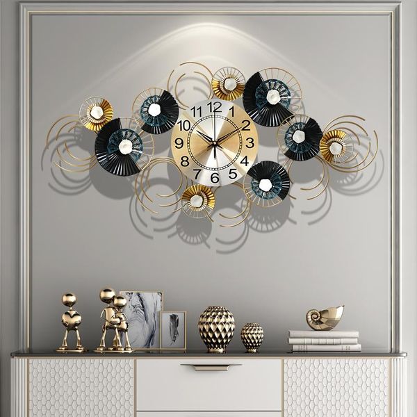 wall clocks light luxury clock silent living room fashion decorative personality creative wrought iron decor wf1105
wall clocks light luxury clock silent living room fashion decorative personality creative wrought iron decor wf1105