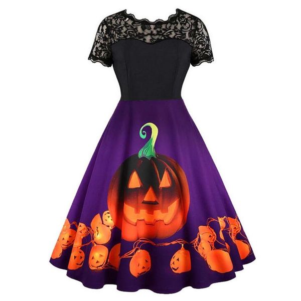 party dresses women halloween dress 2021 pumpkin ghost print long sleeve lace swing midi vintage costume vestidos robe femme, White;black
party dresses women halloween dress 2021 pumpkin ghost print long sleeve lace swing midi vintage costume vestidos robe femme, White;black
