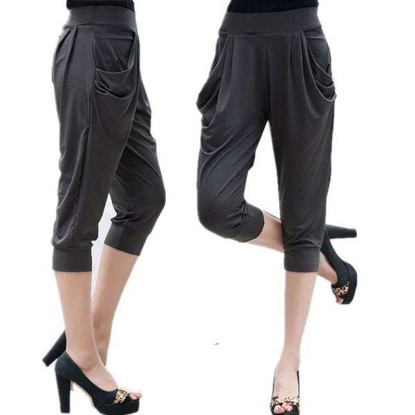 large size 5xl 6xl 7xl women capris 8xl calf length solid summer breeches soft silk stretch plus harem trousers capri, Black;white
large size 5xl 6xl 7xl women capris 8xl calf length solid summer breeches soft silk stretch plus harem trousers capri, Black;white