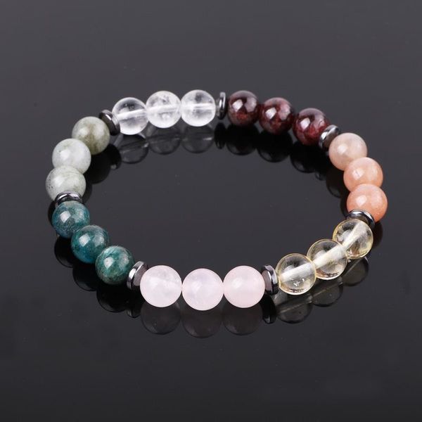 beaded, strands design natural gem stone 8mm apatite sunstone garnet beads elastic bracelet for women, Black
beaded, strands design natural gem stone 8mm apatite sunstone garnet beads elastic bracelet for women, Black