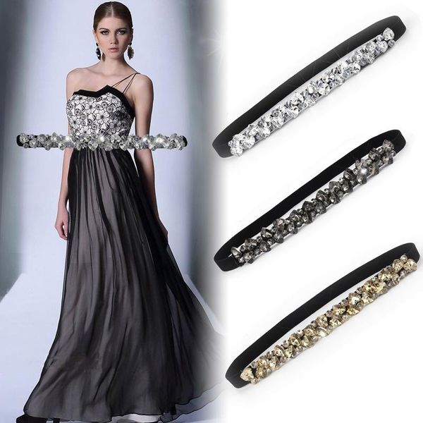 belts luxury fashion rhinestone elastic belt women dresses full crystal gem black female waist dress accessories, Black;brown
belts luxury fashion rhinestone elastic belt women dresses full crystal gem black female waist dress accessories, Black;brown