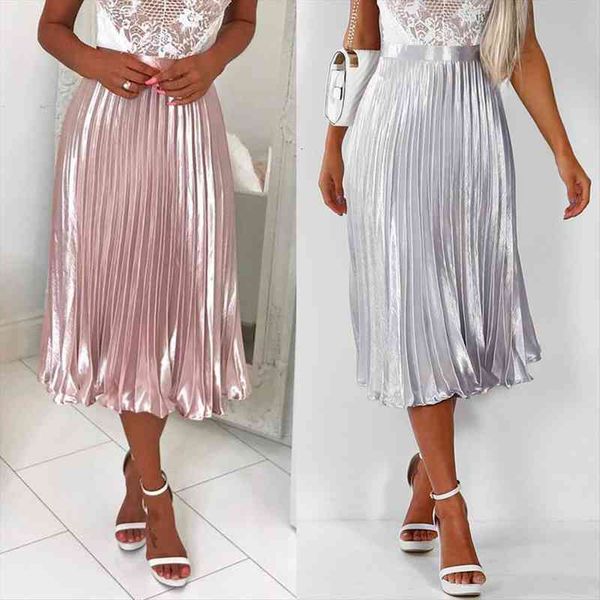 women casual pleated skirts summer pink silver elegant party midi skirt ladies vintage a-line skirts streetwears female bottoms, Black
women casual pleated skirts summer pink silver elegant party midi skirt ladies vintage a-line skirts streetwears female bottoms, Black