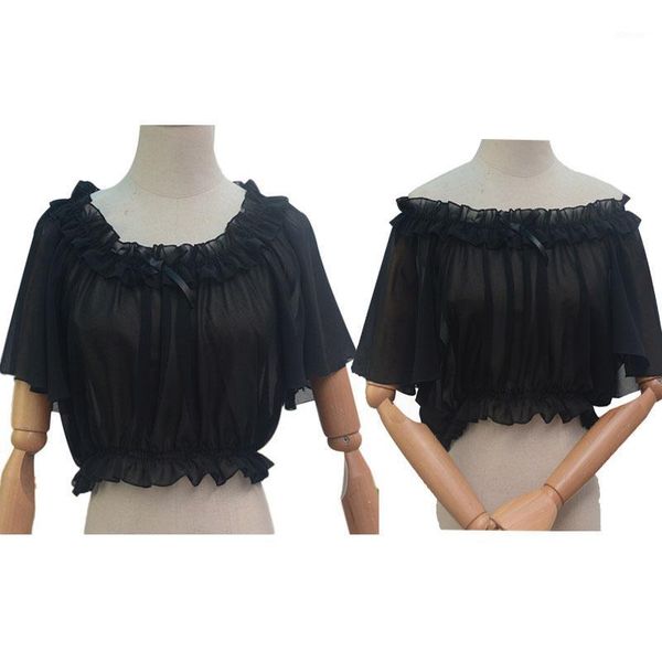 black & white lady cold off shoulder corset blouse layer ruffle crop tube loose1/2 short cut sleeves sheer shirt for women bustiers cors
black & white lady cold off shoulder corset blouse layer ruffle crop tube loose1/2 short cut sleeves sheer shirt for women bustiers cors