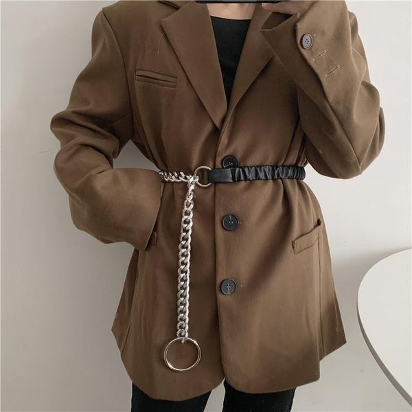 belts women's runway fashion pu leather chain cummerbunds female dress corsets waistband decoration narrow belt r1055, Black;brown
belts women's runway fashion pu leather chain cummerbunds female dress corsets waistband decoration narrow belt r1055, Black;brown