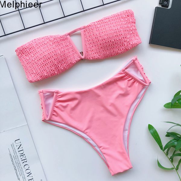 2021 summer style women shirred smoed v-cut bikini ladys bandeau swimsuit pink swimwear women bathing suit swimming suitb
2021 summer style women shirred smoed v-cut bikini ladys bandeau swimsuit pink swimwear women bathing suit swimming suitb