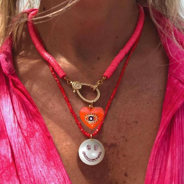 creative spiral lock crystal pave stone carabiner statement collar fashion collier punk chokers heart pendant smiley face charm, Silver
creative spiral lock crystal pave stone carabiner statement collar fashion collier punk chokers heart pendant smiley face charm, Silver