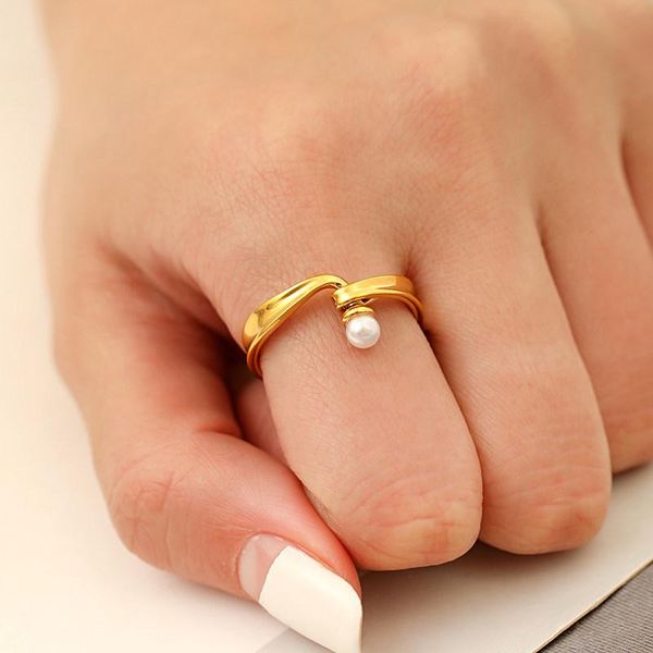 wedding rings fashion creative geometric pearl ring for women elegant glamour crystal index finger party jewelry accessories, Slivery;golden
wedding rings fashion creative geometric pearl ring for women elegant glamour crystal index finger party jewelry accessories, Slivery;golden