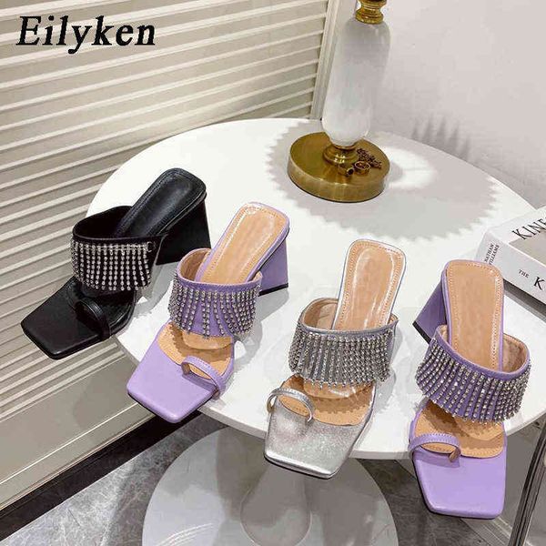 slippers eilyken fashion crystal rhinestone tassel designer summer women sandals strange high heels party female shoes220308, Black
slippers eilyken fashion crystal rhinestone tassel designer summer women sandals strange high heels party female shoes220308, Black