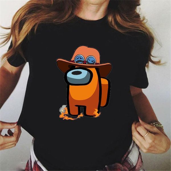 black tshirts harajuku kawaii womens game graphic femme summer fashion female streetwear, White
black tshirts harajuku kawaii womens game graphic femme summer fashion female streetwear, White
