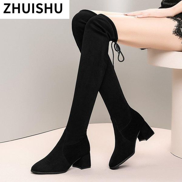 boots 2021 women's over-the-knee stovepipe high-heeled velvet warm soft stretch winter women flock botines, Black
boots 2021 women's over-the-knee stovepipe high-heeled velvet warm soft stretch winter women flock botines, Black
