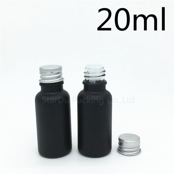 storage bottles & jars 200pcs 20ml black frosted glass bottle vials essential oil with aluminum cover perfume
storage bottles & jars 200pcs 20ml black frosted glass bottle vials essential oil with aluminum cover perfume