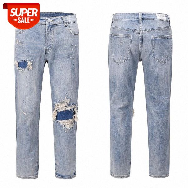 street style wash water distressed holes hip-hop ins brand slim jeans niche design trousers men #by20, Black
street style wash water distressed holes hip-hop ins brand slim jeans niche design trousers men #by20, Black
